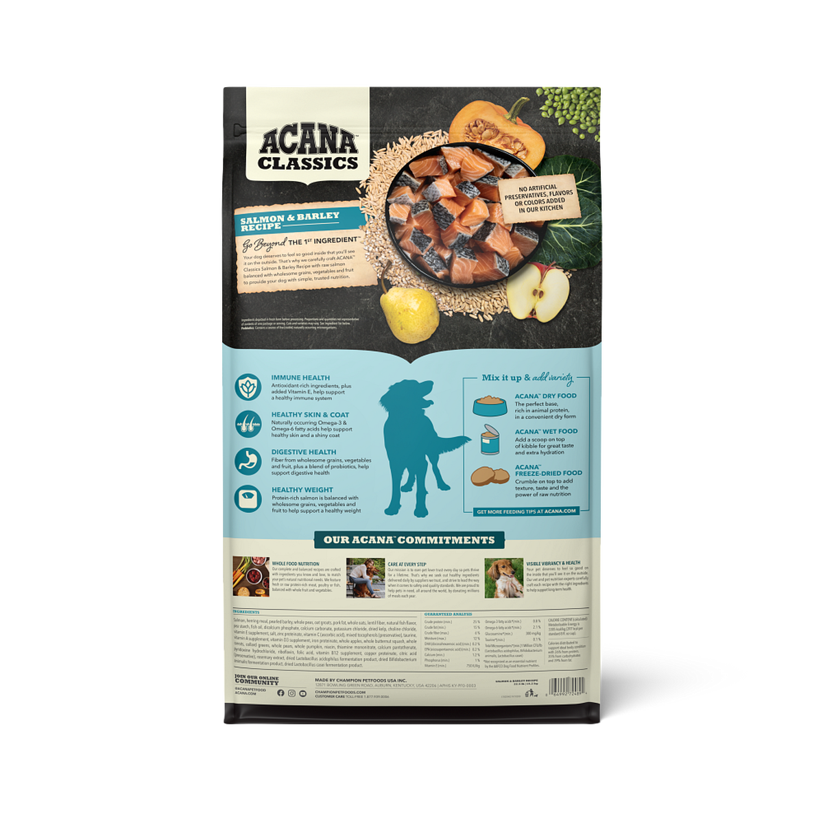 Acana salmon dog food shop